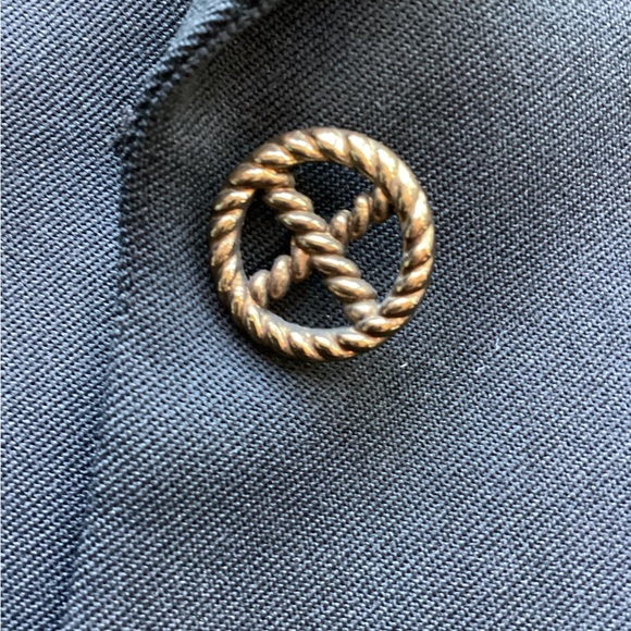 Vintage 1980’s Black & Gold Blazer. B30 - Picture 10 of 15